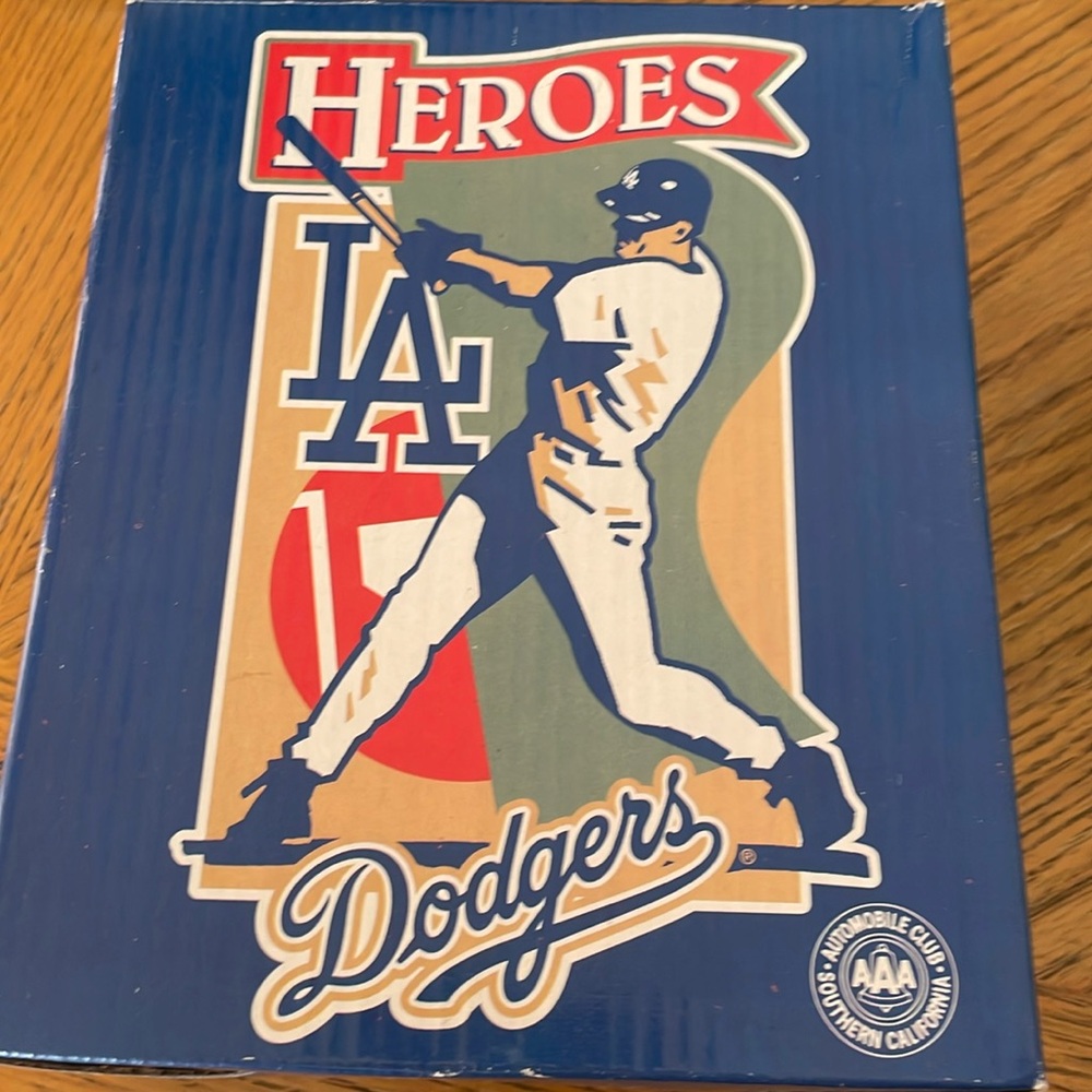 Los Angeles Dodgers AM/FM Foldable Headphone Radio with Rubber Antenna 1999